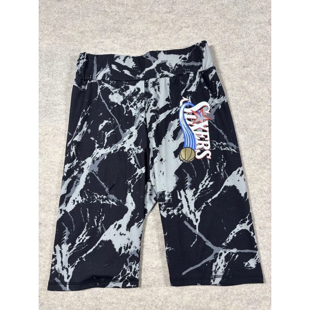 Mitchell & Ness Women's Large NBA Galaxy Biker Shorts - Philadelphia 76ers